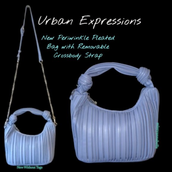 Urban Expressions🆕️Pleated Hobo Silhouette Bag - Picture 1 of 16